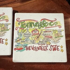 Thirstystone Tennessee Coaster with Colorful Design set of 2